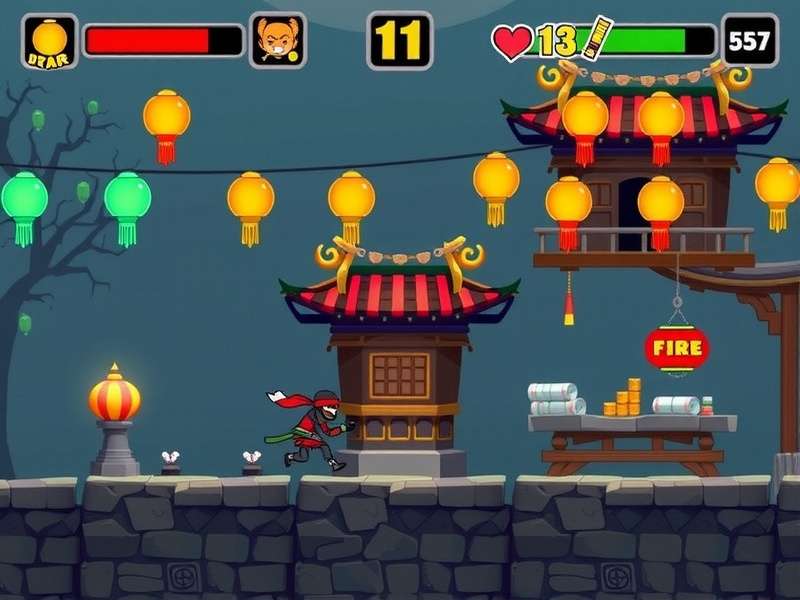 Ninja Run Gameplay Screenshot